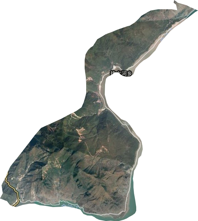 热水河乡卫星图