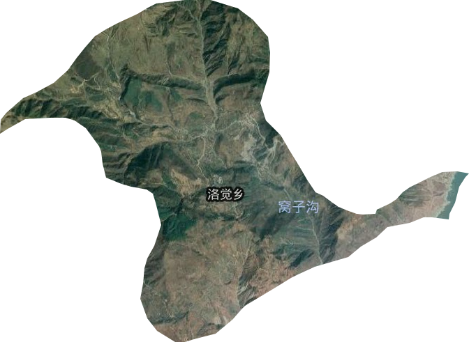 洛觉乡卫星图