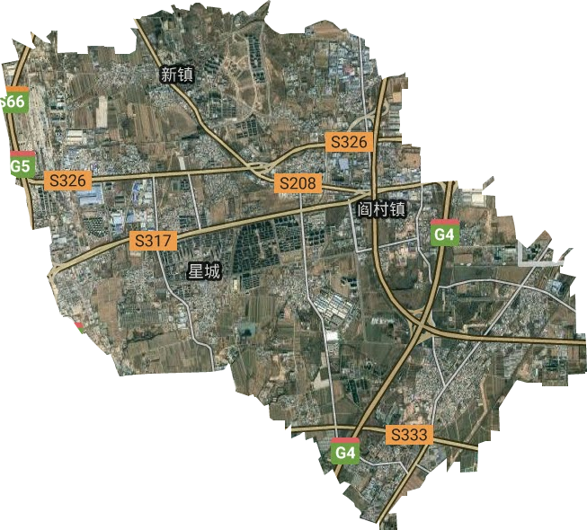 阎村镇卫星图