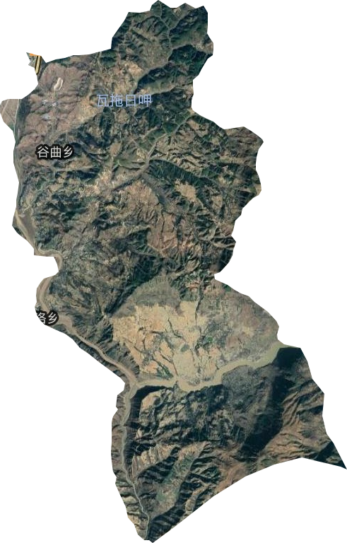 谷曲乡卫星图