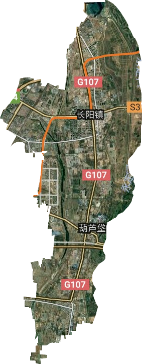 长阳镇卫星图