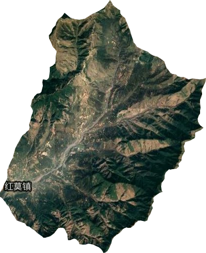 红莫镇卫星图