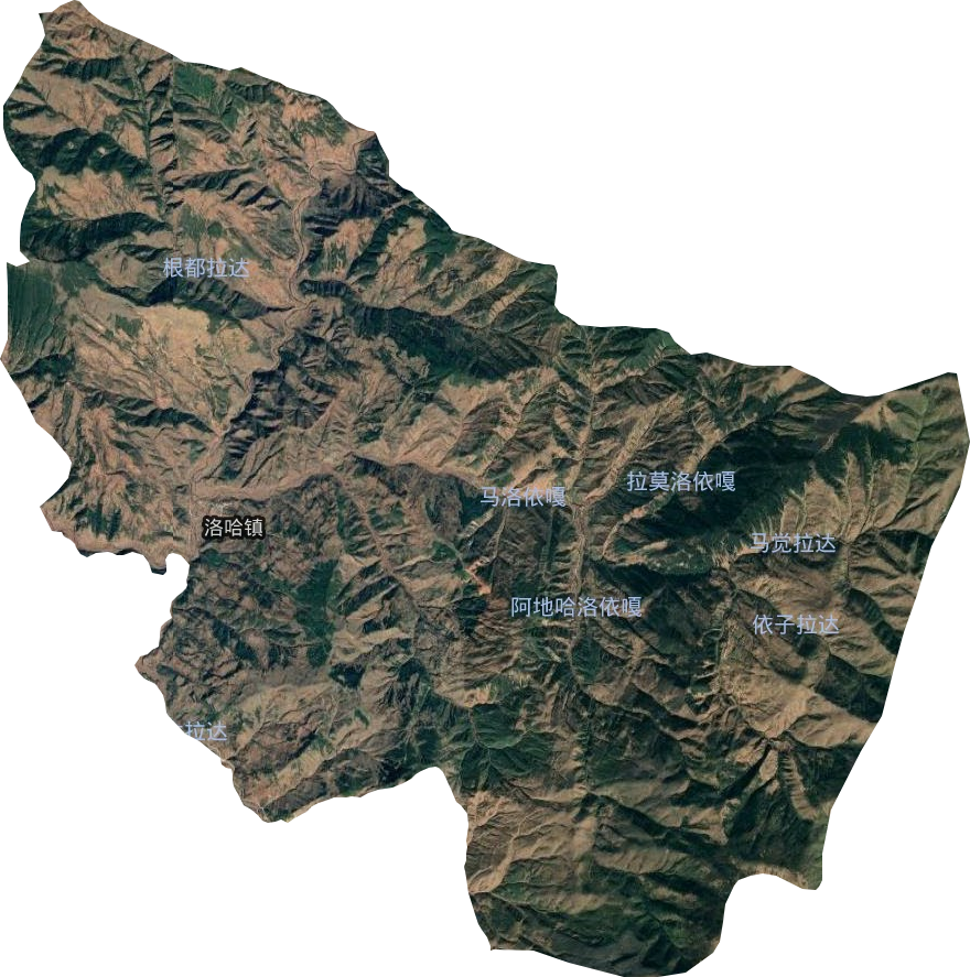 洛哈镇卫星图