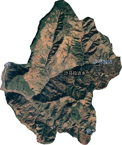 沙马拉达乡卫星图