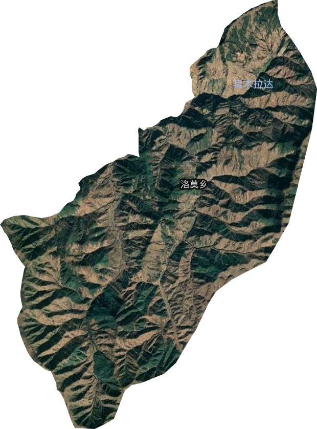 洛莫乡卫星图