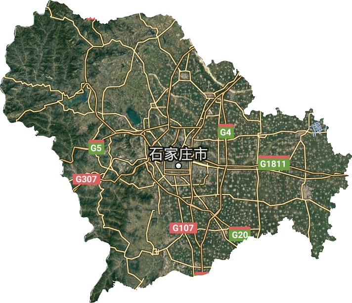 石家庄市卫星图