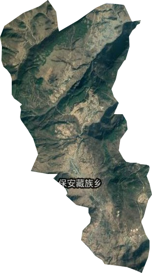 保安藏族乡卫星图