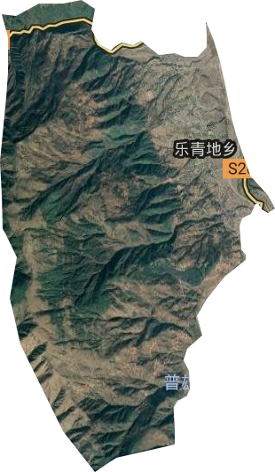 乐青地乡卫星图