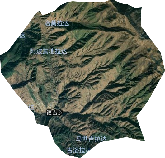 德吉乡卫星图