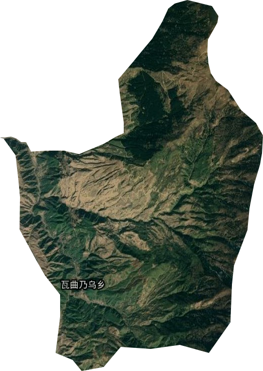 瓦曲乃乌乡卫星图