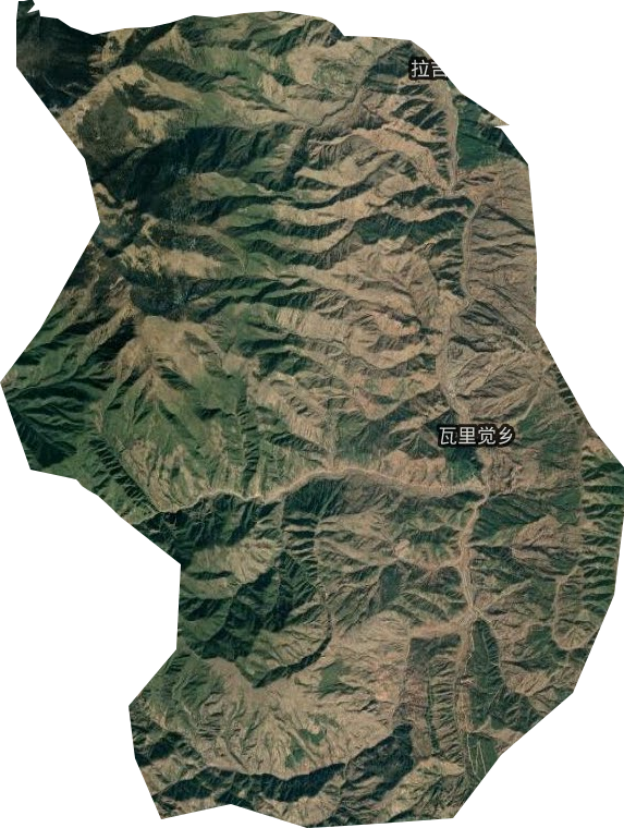 瓦里觉乡卫星图