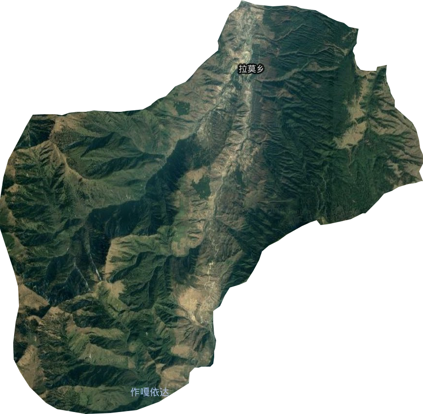 拉莫乡卫星图