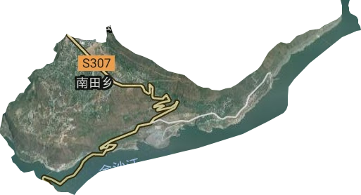 南田镇卫星图