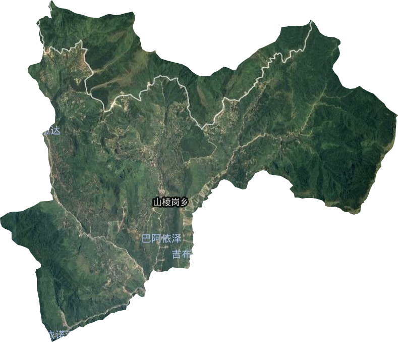 山棱岗乡卫星图