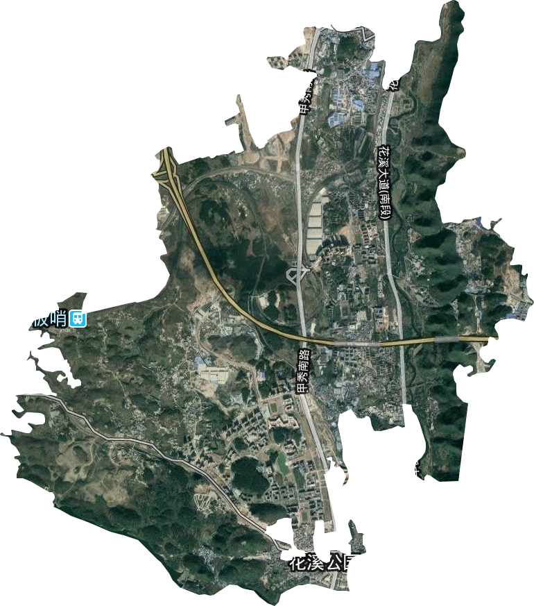 溪北社区服务中心卫星图