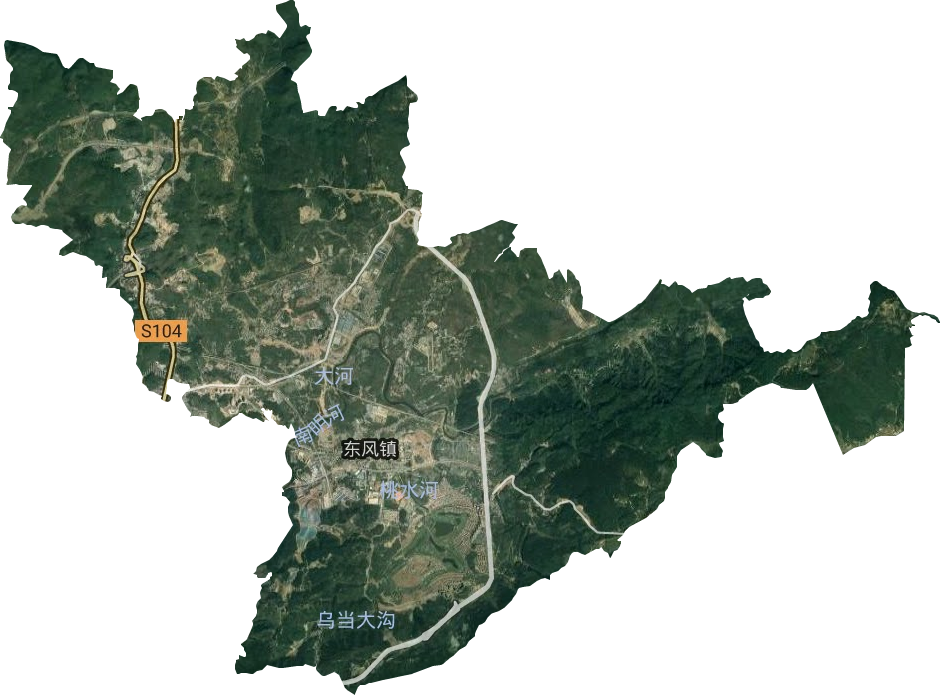 东风镇卫星图