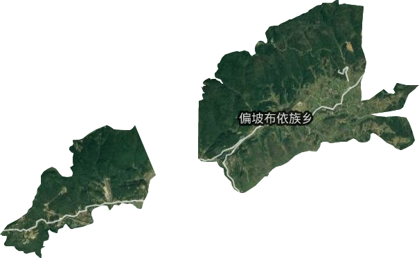 偏坡布依族乡卫星图