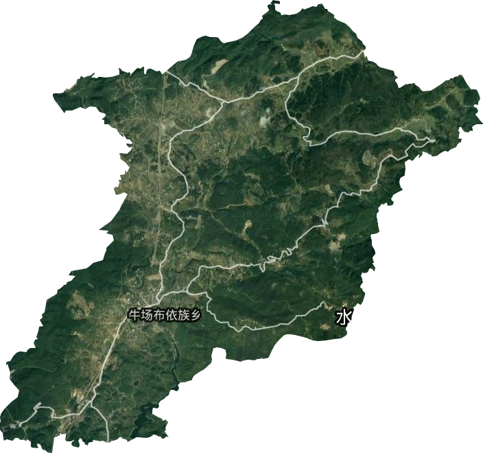 牛场布依族乡卫星图