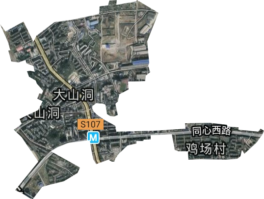 大山洞社区服务中心卫星图