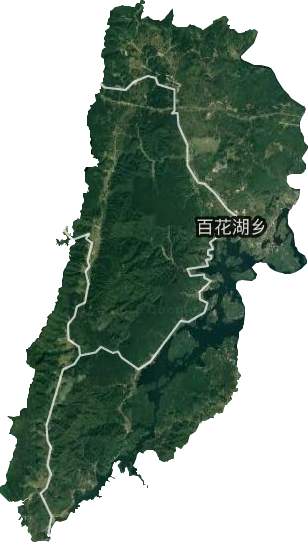 百花湖乡卫星图