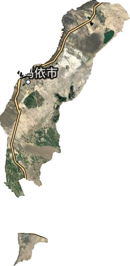 克拉玛依市卫星图