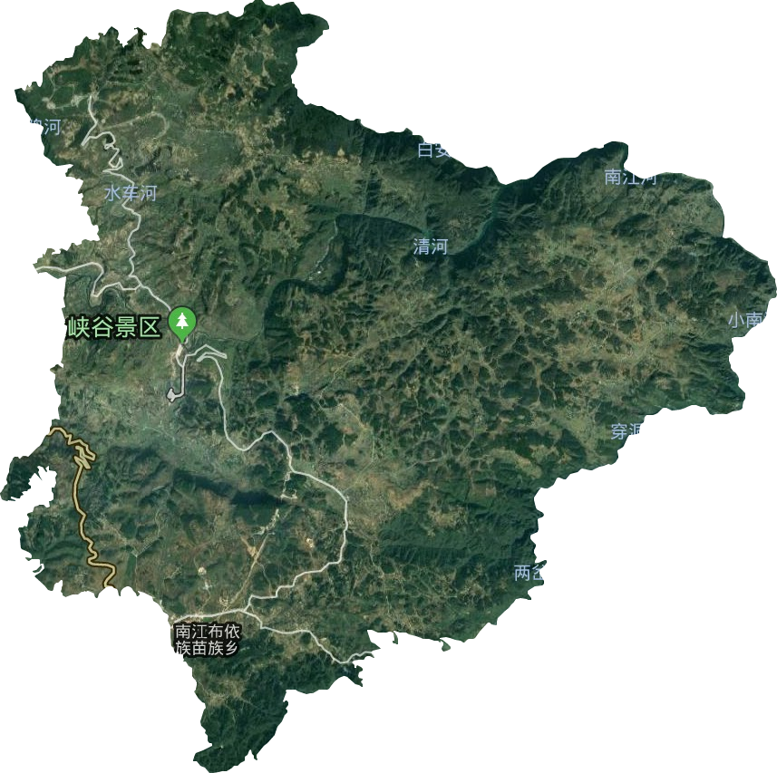 南江乡卫星图