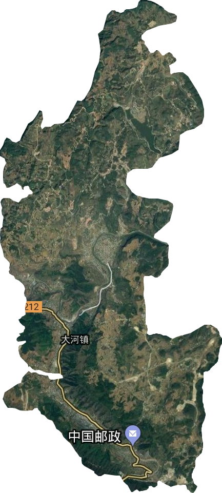 大河镇卫星图
