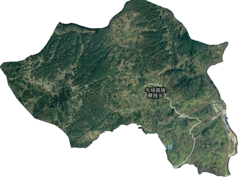 牛场苗族彝族乡卫星图