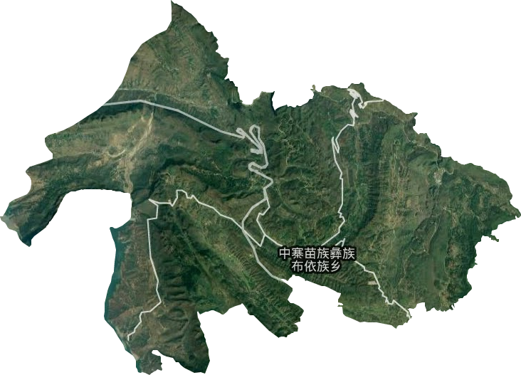 中寨苗族彝族布依族乡卫星图