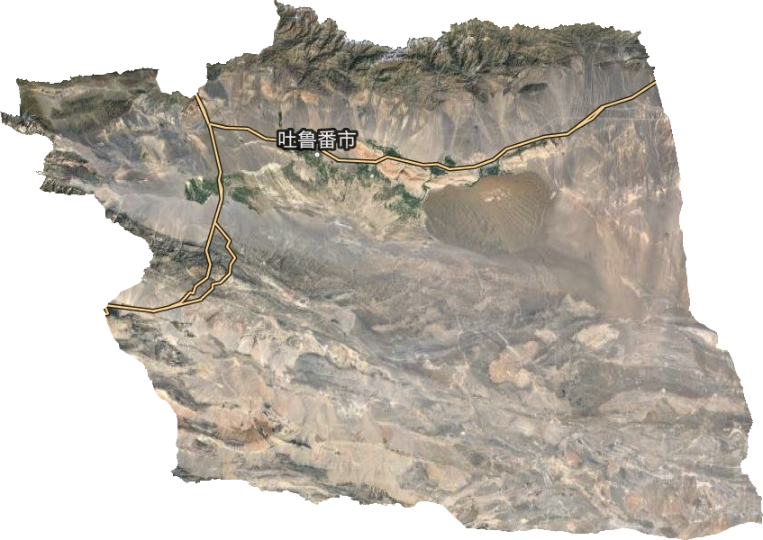 吐鲁番市卫星图