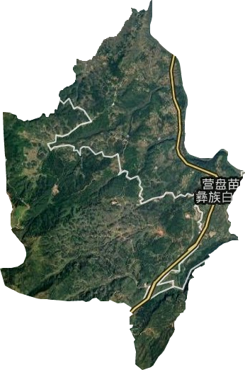 营盘苗族彝族白族乡卫星图