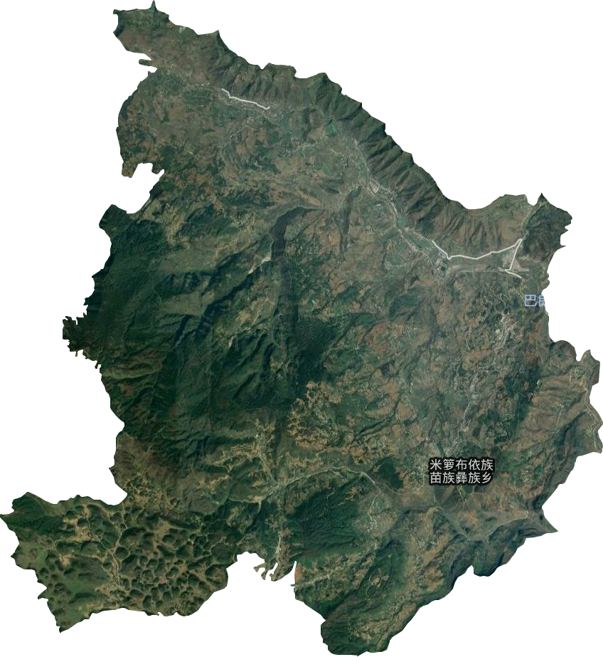 米箩布依族苗族彝族乡卫星图