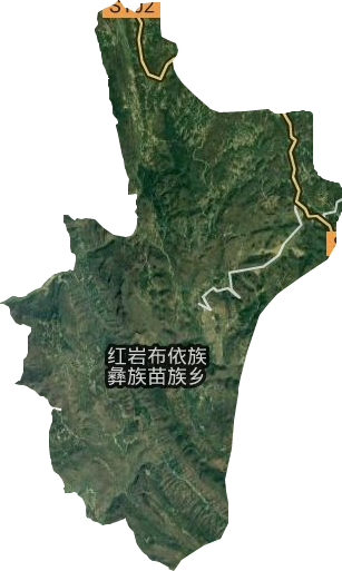 红岩布依族彝族苗族乡卫星图