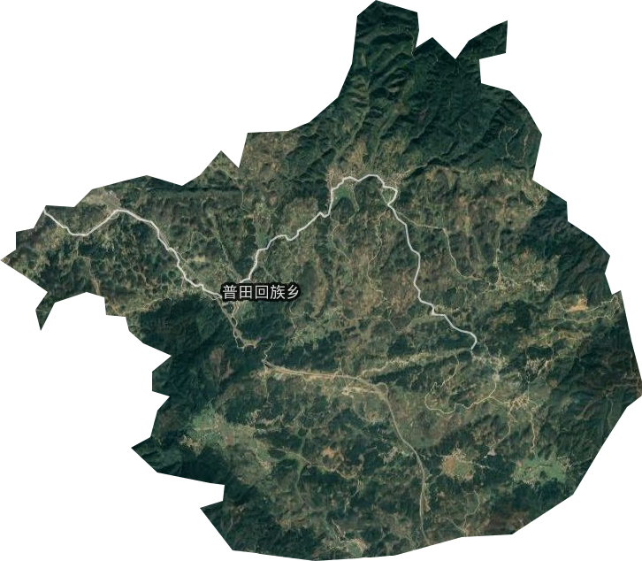 普田回族乡卫星图