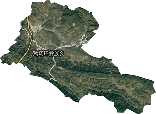 鸡场坪彝族乡卫星图