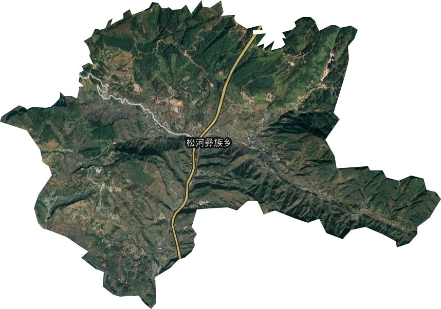 松河彝族乡卫星图