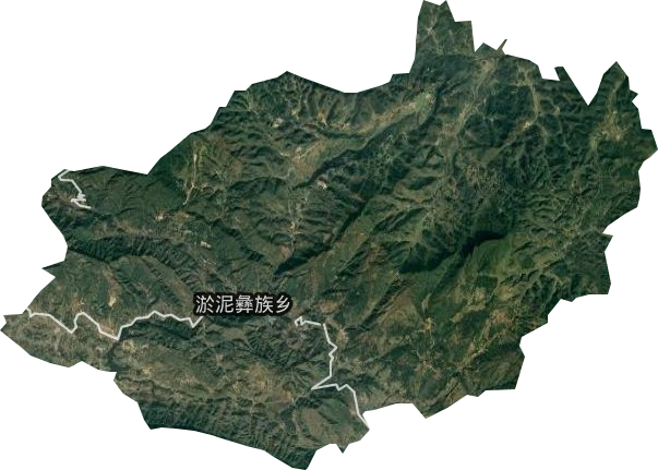 淤泥彝族乡卫星图
