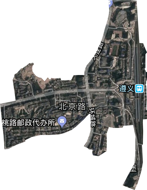 北京路街道卫星图
