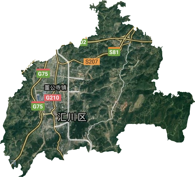 董公寺镇卫星图