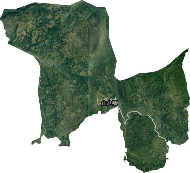 山盆镇卫星图