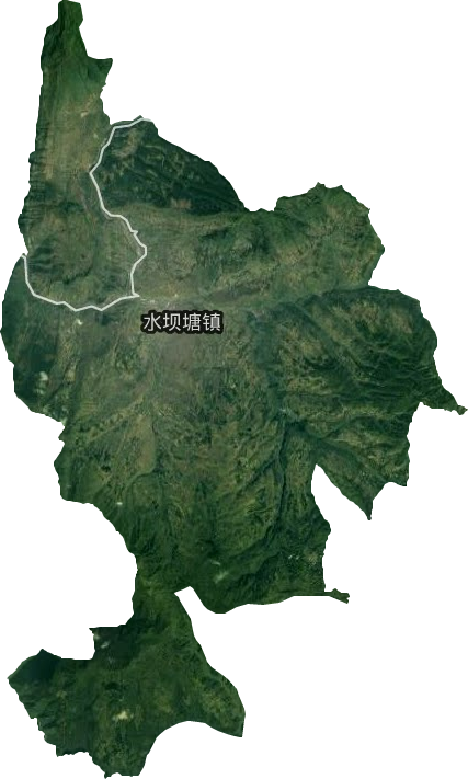 水坝塘镇卫星图