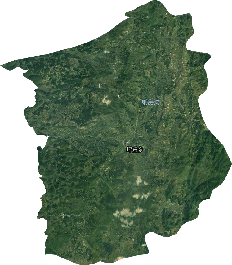 坪乐乡卫星图