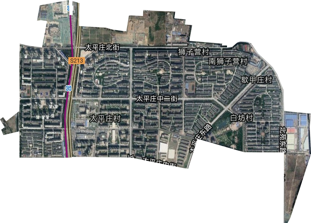 天通苑北街道卫星图