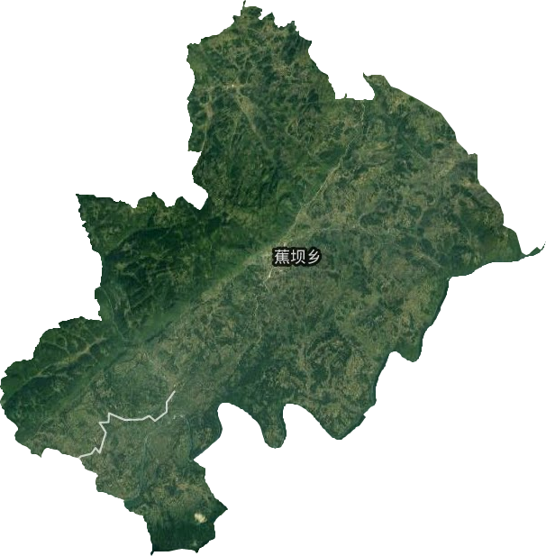 蕉坝乡卫星图