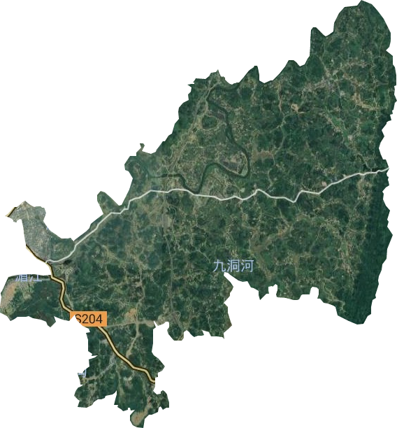 湄江街道卫星图