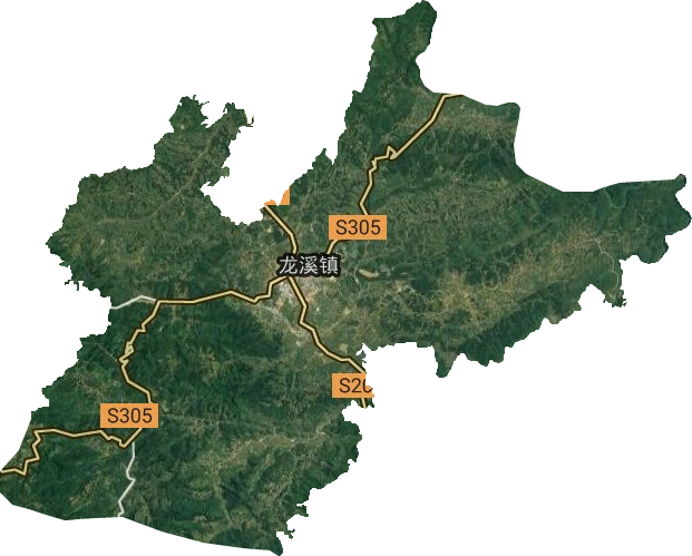龙溪镇卫星图