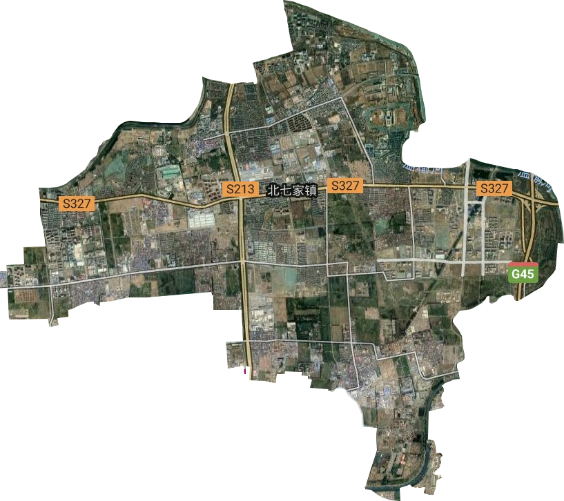 北七家镇卫星图