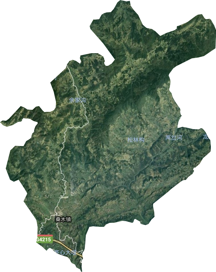 桑木镇卫星图