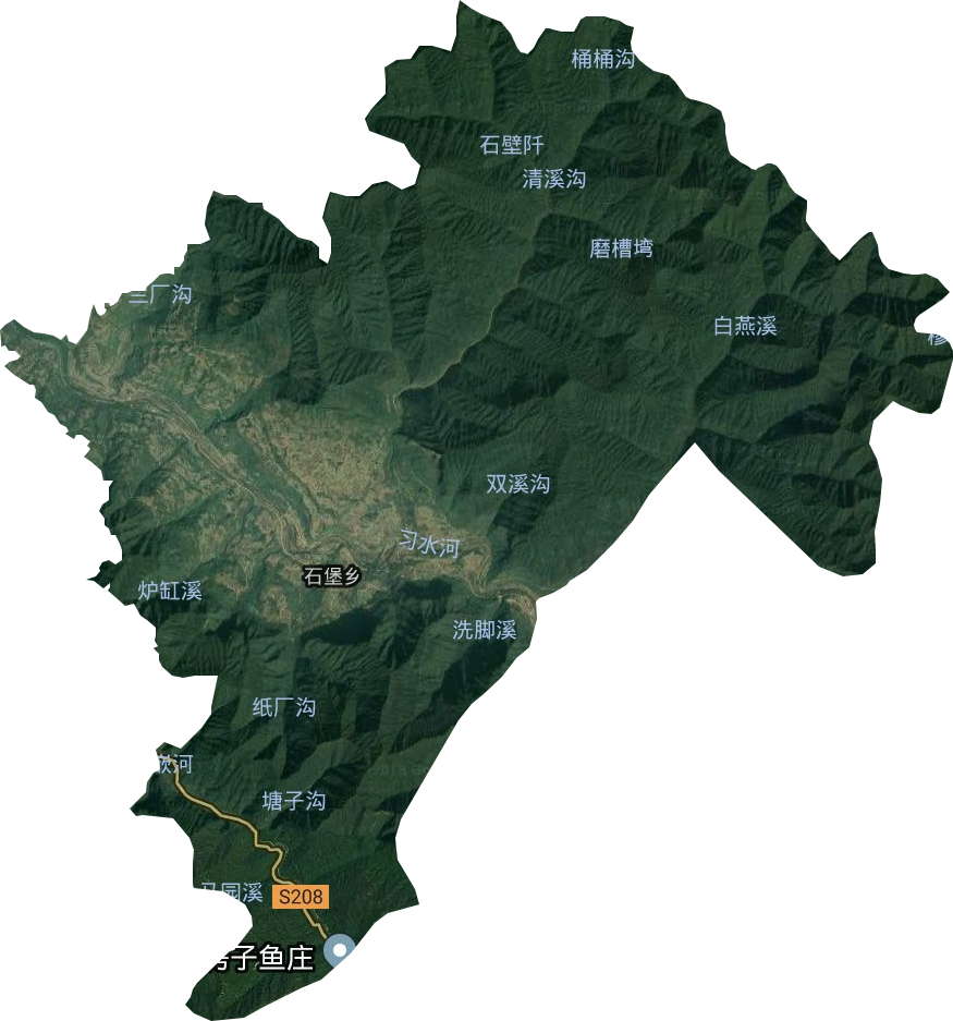 石堡乡卫星图