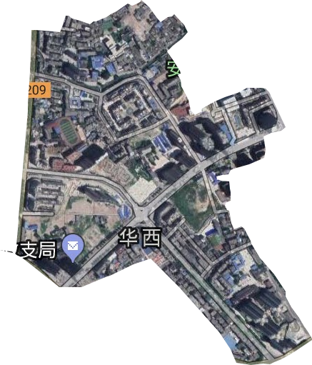 西街街道卫星图